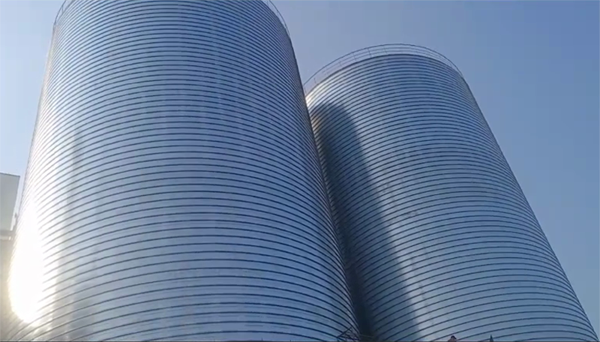 长城区2座混凝土高架卷板仓